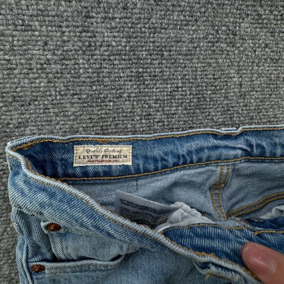 Levis Premium Women Jeans 501 S Button Fly Denim Big E Cotton 25x28 Ladies Light - Picture 16 of 16